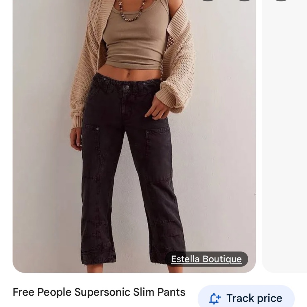 Free people super sonic slim jeans / cargo pants